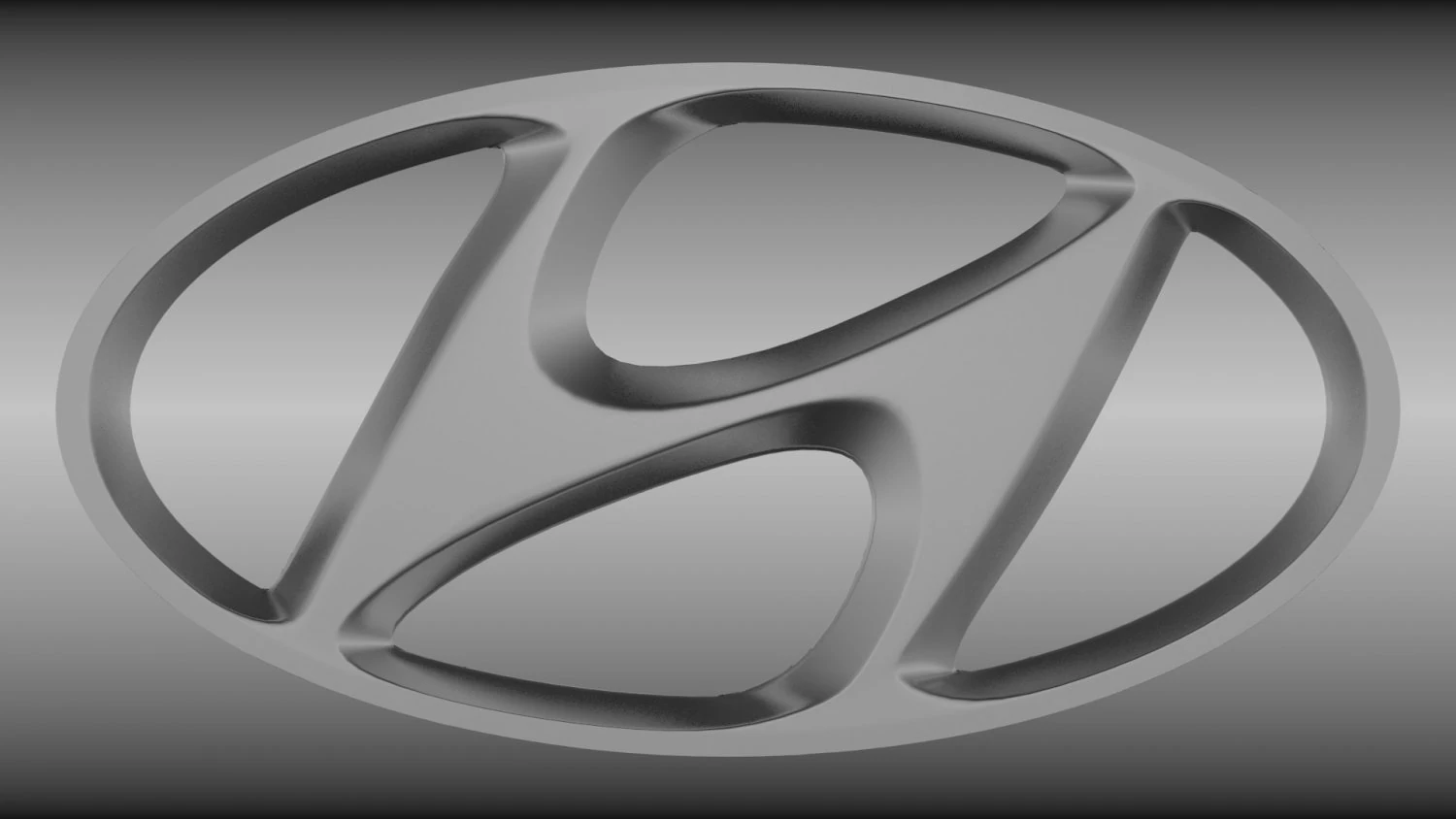 hyundai logo 3D Model .c4d .max .obj .3ds .fbx .stl .blend