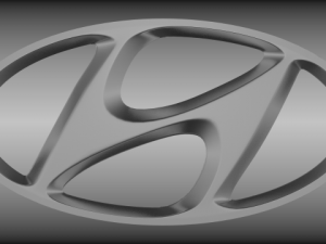 hyundai logo 3Dモデル