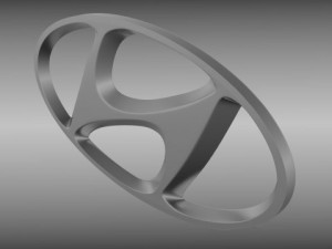 hyundai logo 3Dモデル