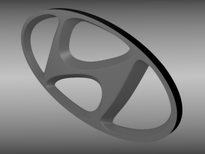 hyundai logo 3Dモデル