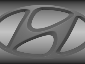 hyundai logo 3Dモデル
