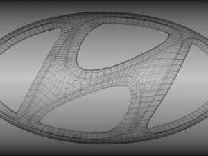 hyundai logo 3Dモデル
