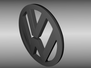vw logo 3Dモデル