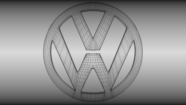 Volkswagen logo Modelo 3D in Piezas de Coche 3DExport