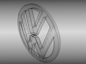 vw logo 3Dモデル