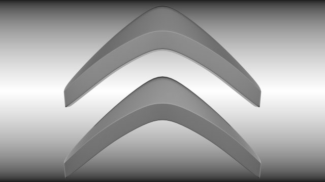 citroen logo Modello 3D .c4d .max .obj .3ds .fbx .stl .blend 