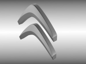citroen logo Modello 3D