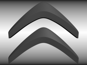 citroen logo Modello 3D