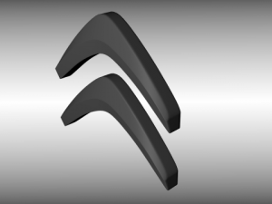 citroen logo Modello 3D