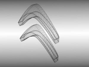 citroen logo Modello 3D