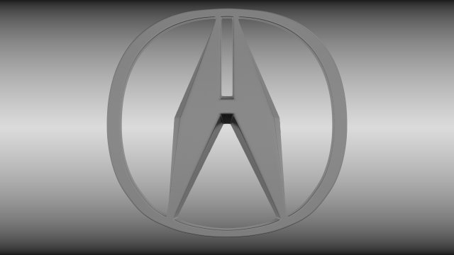 acura logo Modello 3D .c4d .max .obj .3ds .fbx .stl .blend 