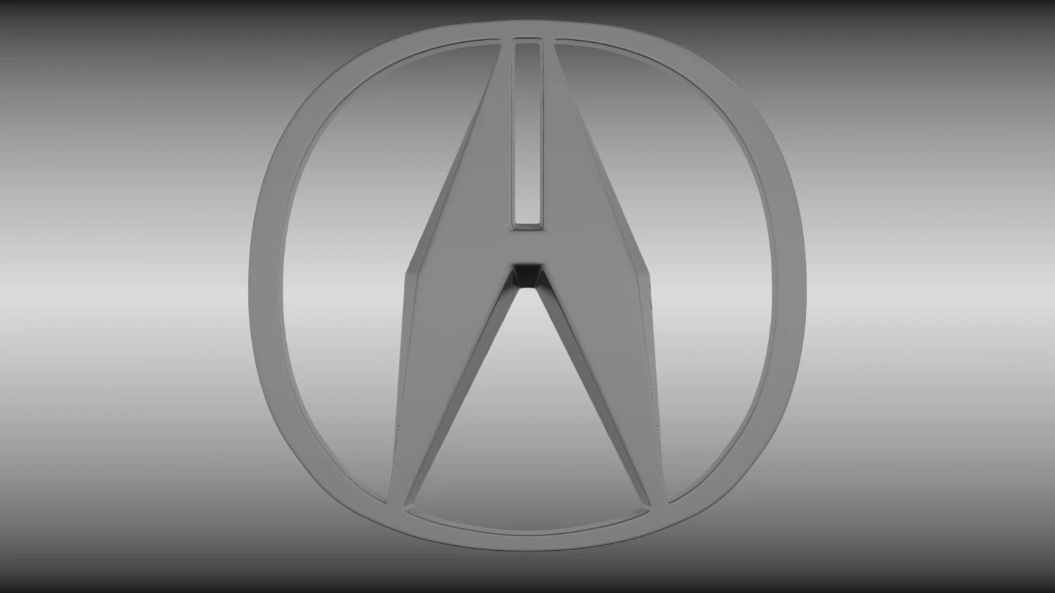 acura logo 3D Model .c4d .max .obj .3ds .fbx .stl .blend 