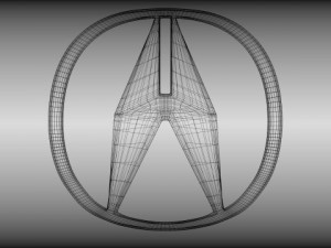 acura logo Modello 3D