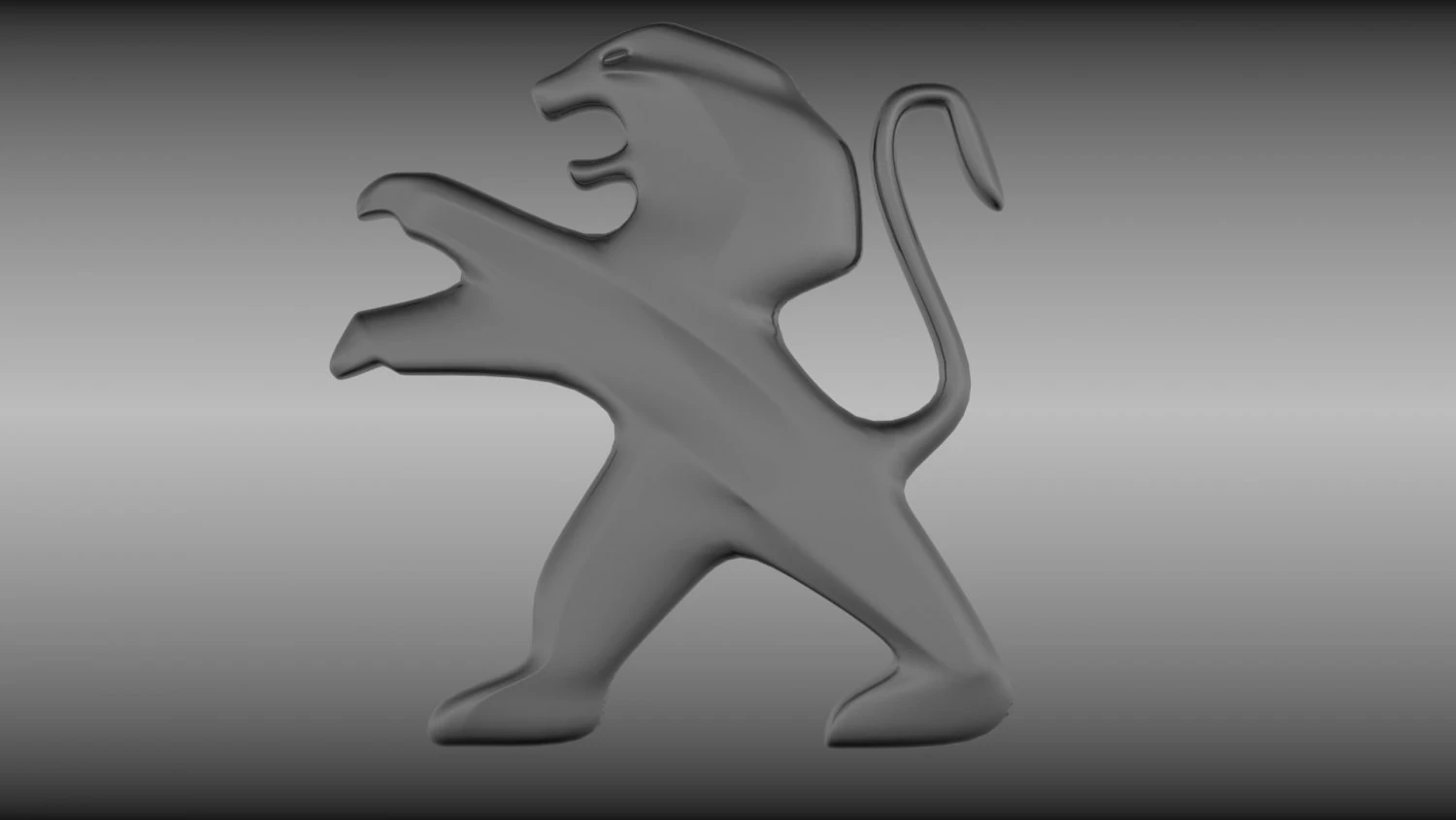 logo Peugeot Modello 3D .c4d .max .obj .3ds .fbx .stl .blend 