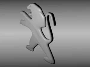 logo Peugeot Modello 3D