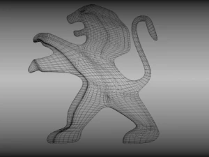 logo Peugeot Modello 3D