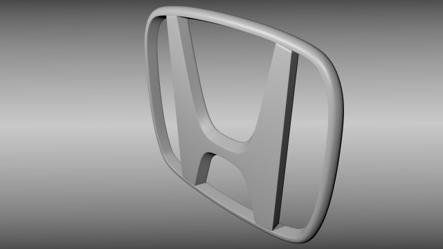 honda logo 3D 模型 .c4d .max .obj .3ds .fbx .stl .blend 