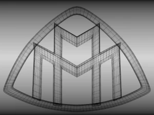 logo maybach Modello 3D