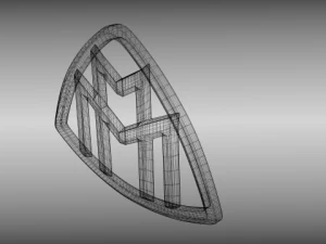 logo maybach Modello 3D