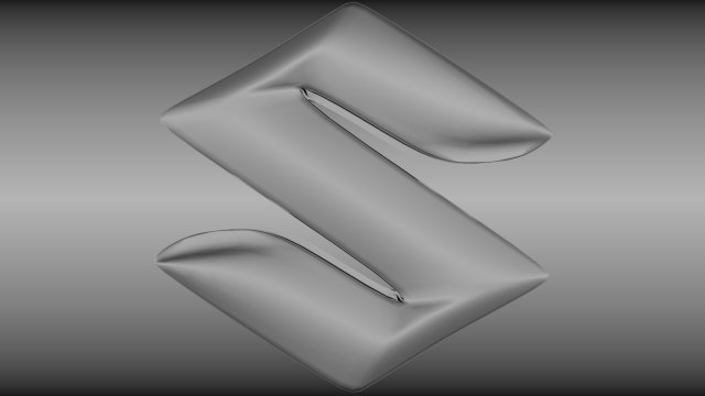 suzuki logo 3D Model .c4d .max .obj .3ds .fbx .stl .blend 