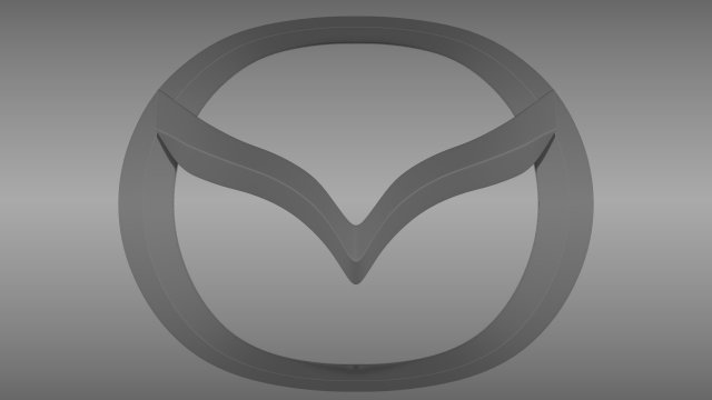 mazda logo Modello 3D .c4d .max .obj .3ds .fbx .stl .blend 