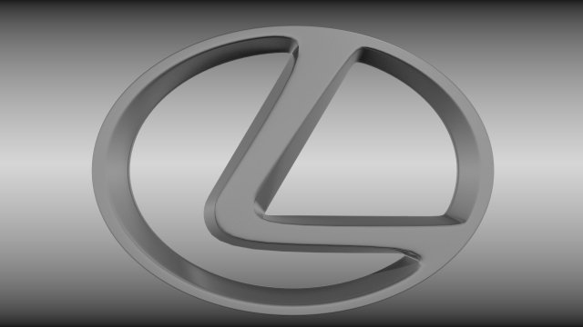 lexus logo Model 3D .c4d .max .obj .3ds .fbx .stl .blend 