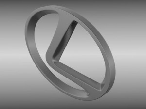 lexus logo Model 3D