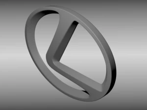 logo Lexus Modello 3D