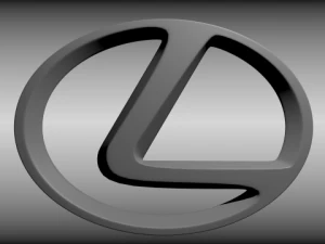 logo Lexus Modello 3D