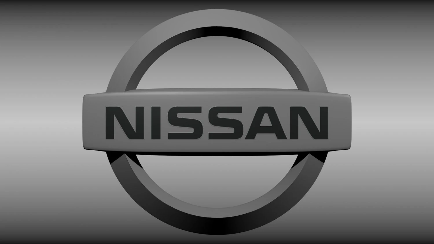 nissan logo 3D Model .c4d .max .obj .3ds .fbx .stl .blend 