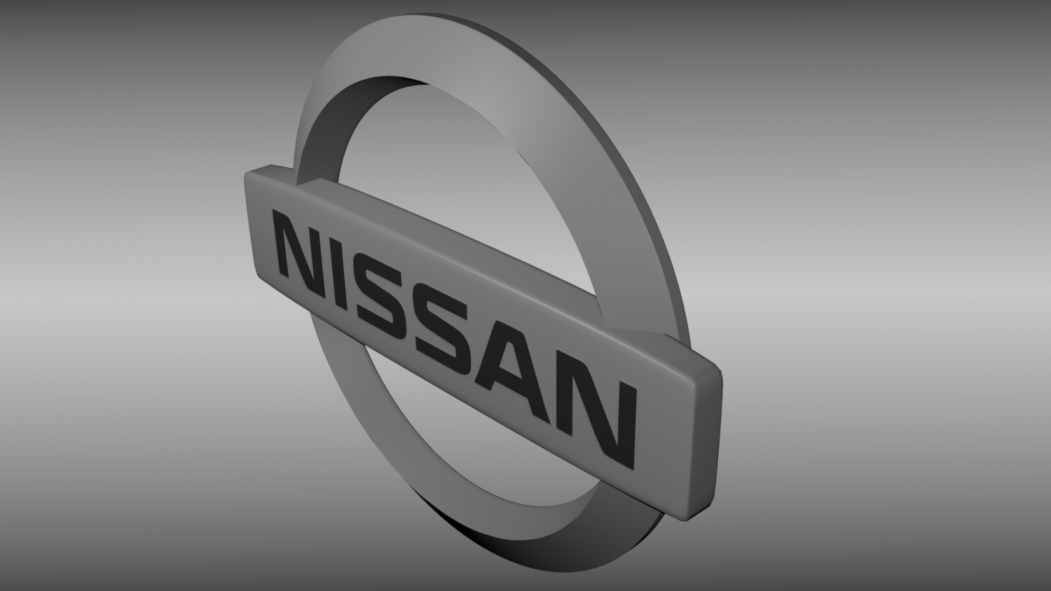 Logo nissan 3d