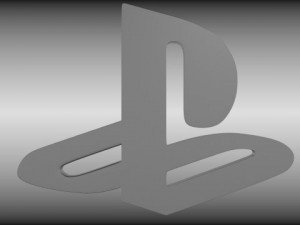playstation logo Modèle 3D