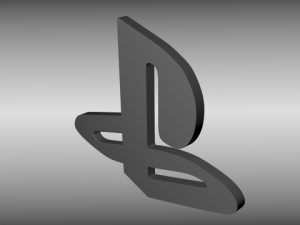 playstation logo Modèle 3D