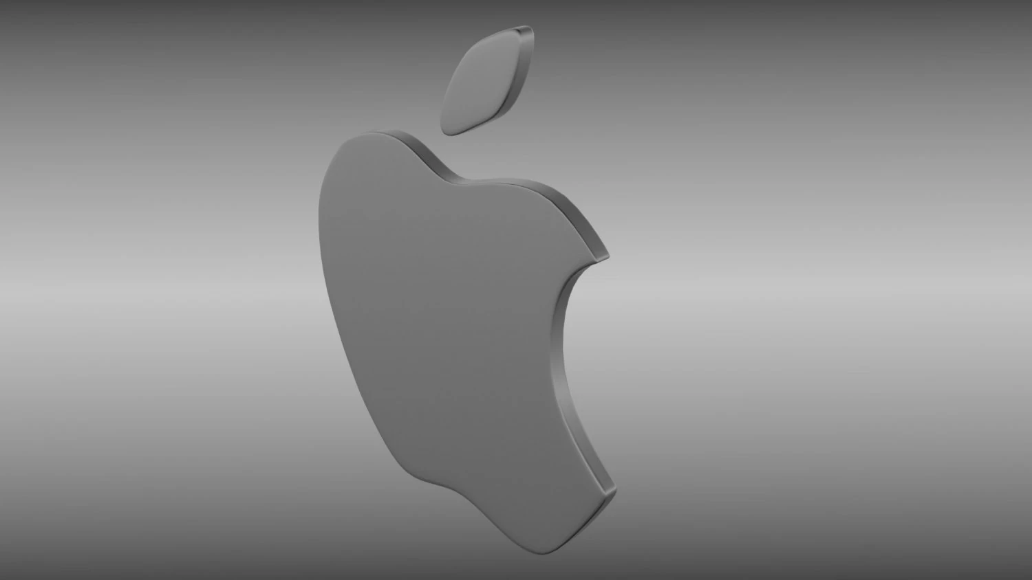 apple logo 3D Model .c4d .max .obj .3ds .fbx .stl .blend 