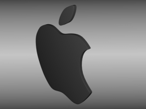 apple logo 3Dモデル
