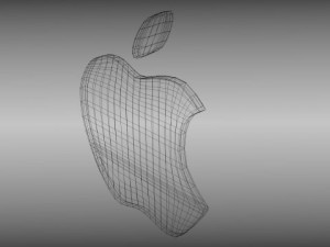 apple logo 3Dモデル