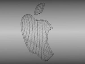 apple logo 3Dモデル