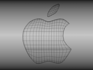 apple logo 3Dモデル