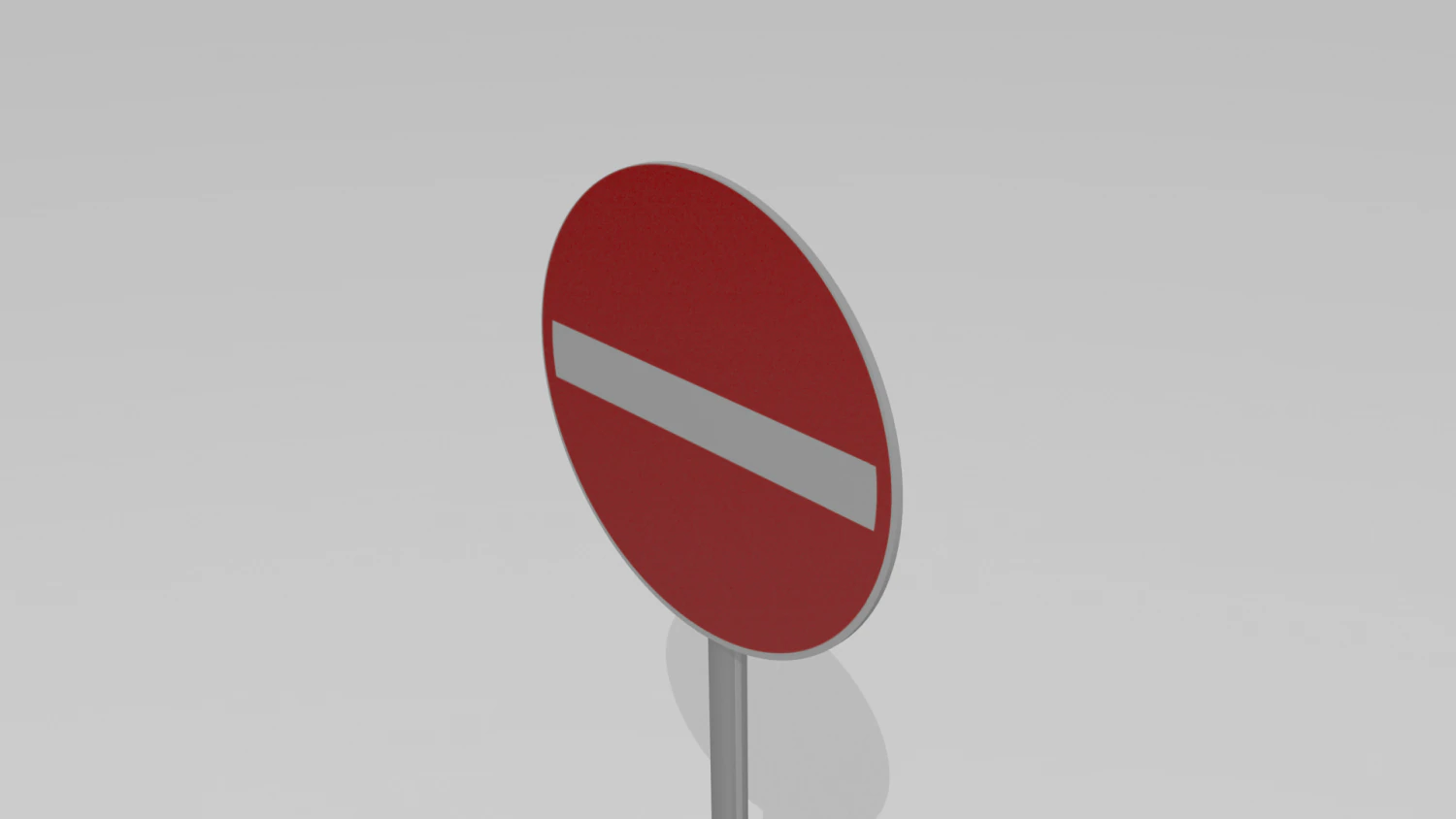 do not enter sign 3D Model .c4d .max .obj .3ds .fbx .stl .blend 