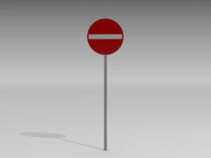 do not enter sign 3D Model