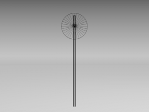 keep left sign 3D Model