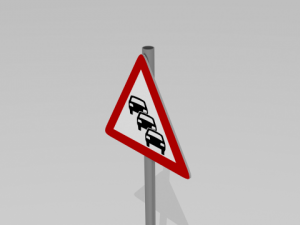 heavy traffic sign 3D Model