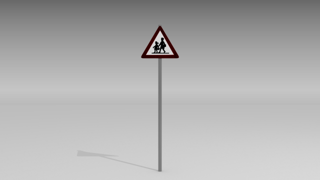 children sign Modelo 3D .c4d .max .obj .3ds .fbx .stl .blend 
