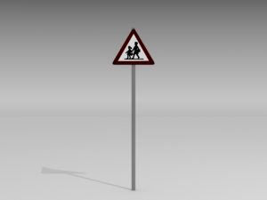 children sign 3D Model