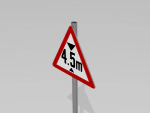 maximum height sign 3D Model