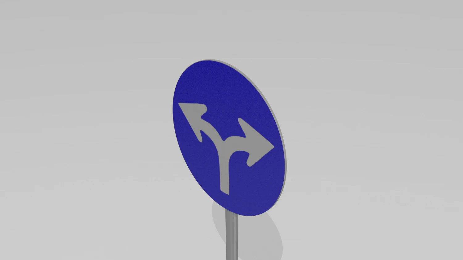 turn left or right sign 3D Model .c4d .max .obj .3ds .fbx .stl .blend 