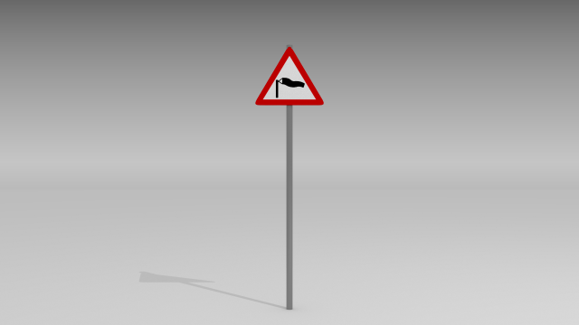 side wind sign Modèle 3D .c4d .max .obj .3ds .fbx .stl .blend 