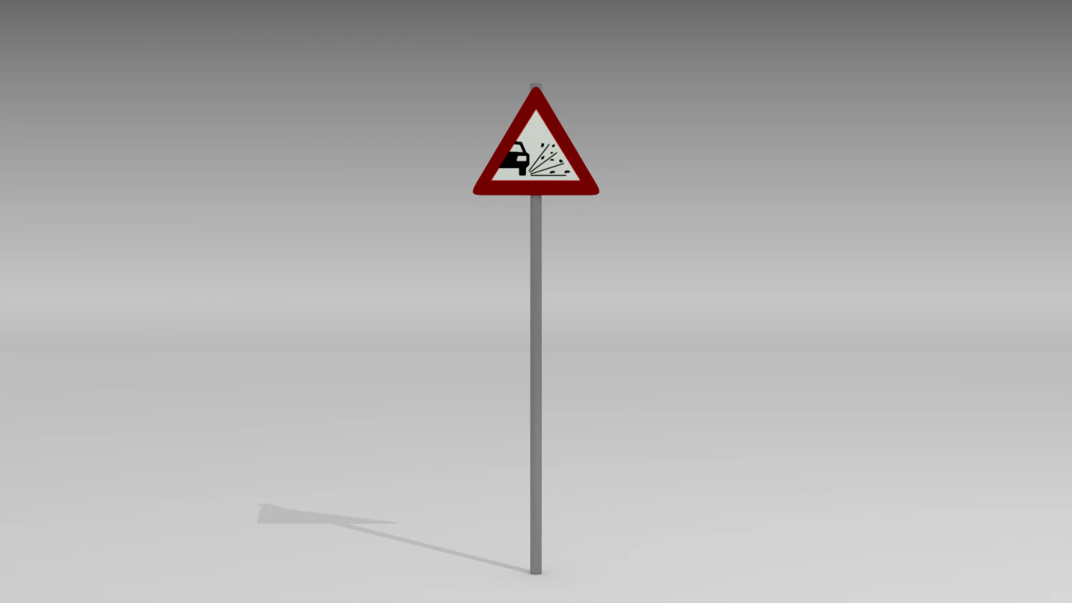 loose gravel sign 3D Model .c4d .max .obj .3ds .fbx .stl .blend