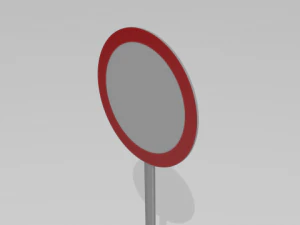 trafik yasak işareti 3D Model