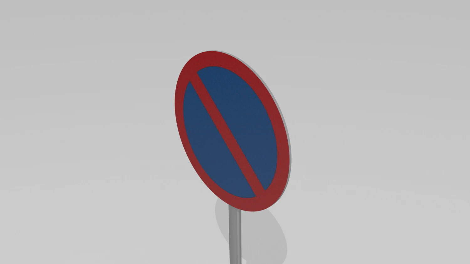 no parking sign 3D Model .c4d .max .obj .3ds .fbx .stl .blend 